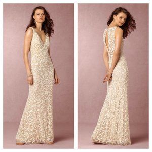 BHLDN Lotus Threads Meghan Gown Size 2 & 12 NEW Wedding Beaded